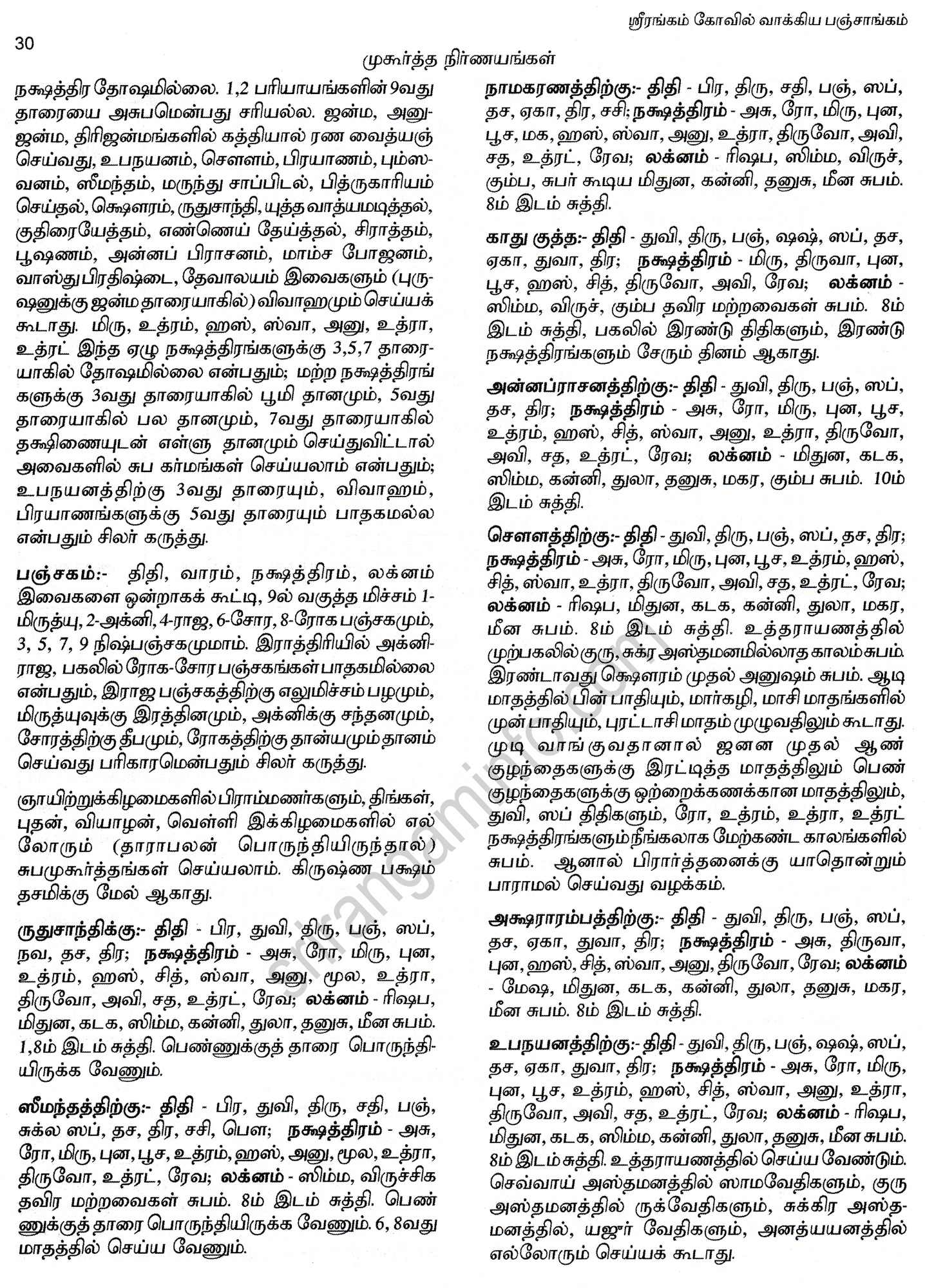 Panchangam